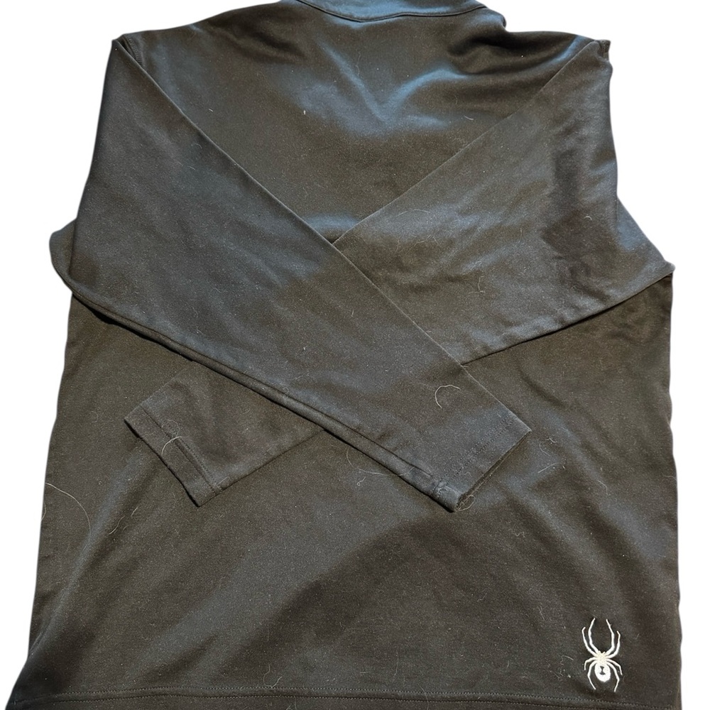 Spyder Black Quarter-Zip Pullover - Picture 2 of 4